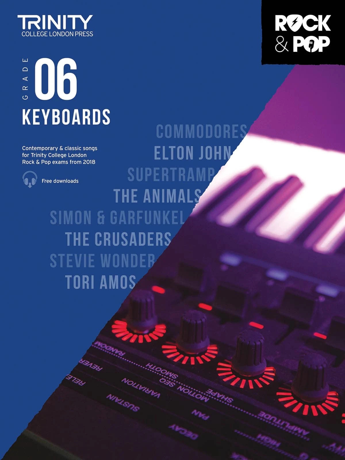 TCL Examination Book Rock & Pop 2018 Keyboards Grade 6