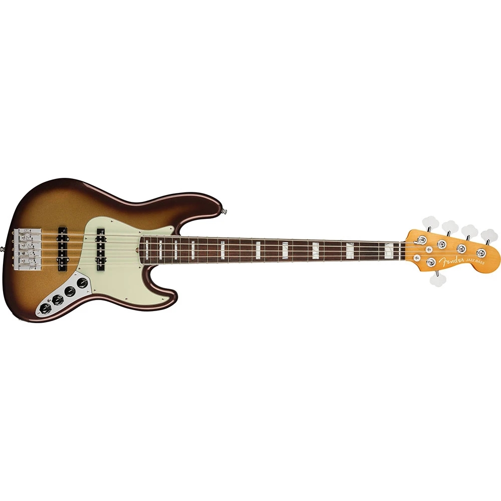 Fender 0199030732 Fender AM Ultra Jazz Bass V R-W Mocha Burst Bass Guitar