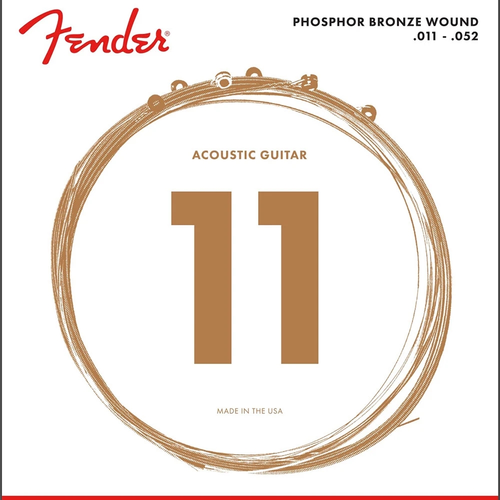 Fender 0730060405 Acoustic Guitar String Phosphor Bronze .011-.052 60CL