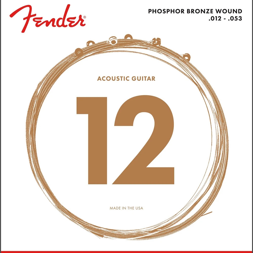 Fender 0730060403 Acoustic Guitar String Phosphor Bronze .012-.053 60L