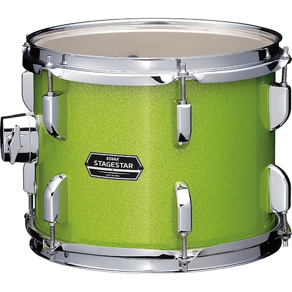 Tama ST52H5C-LGS 22" Stagestar Lime Green Sparkle Bass Drum Kit with Hardware, Throne & Cymbals