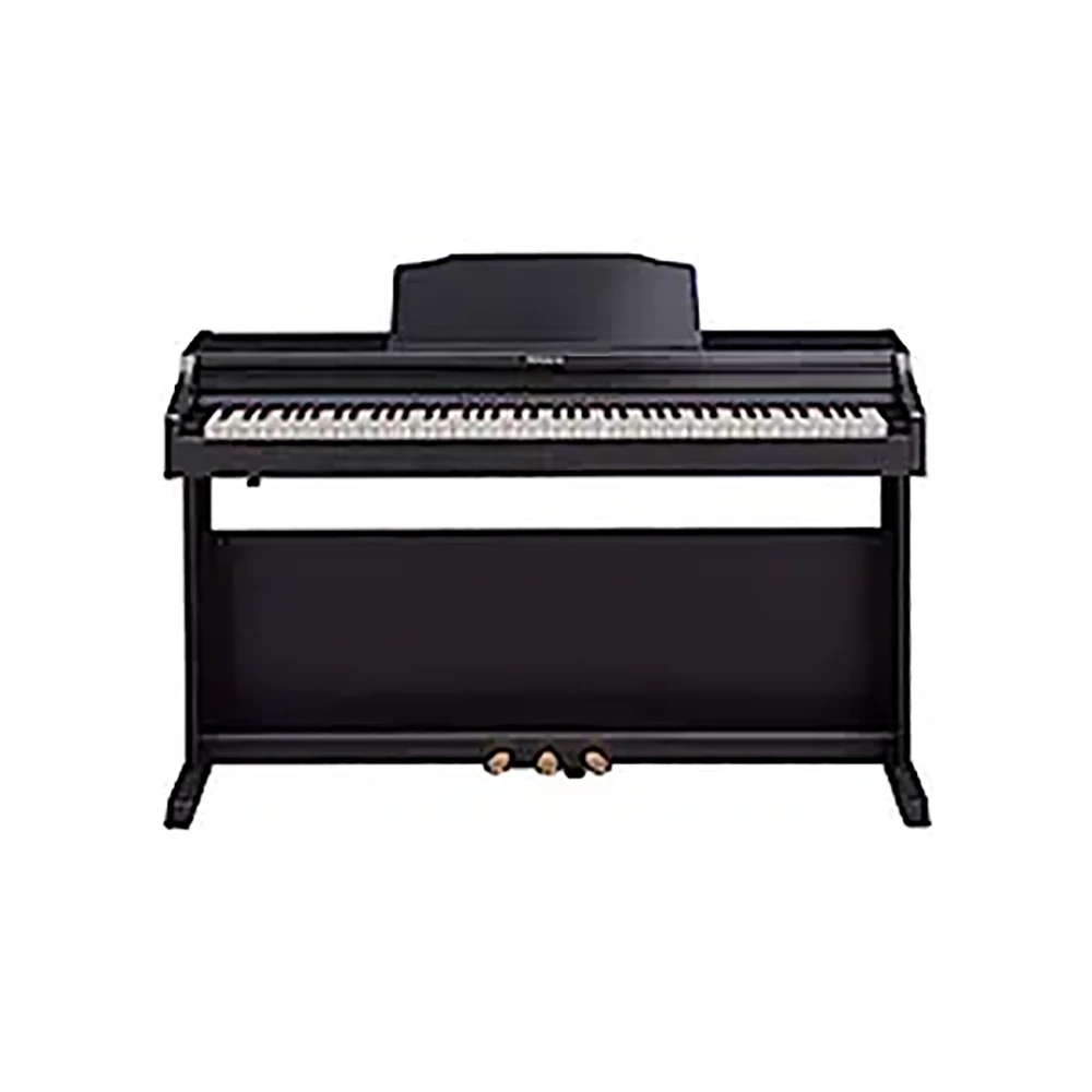 Roland RP501R-CB-CR 88-Keys PHA-4 Standard Keyboard with Escapement and Ivory Black Digital Piano