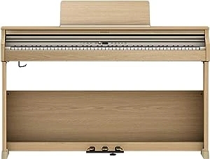 Roland RP701-LA 88-Keys PHA-4 Standard Keyboard with Escapement and Ivory Light Oak Digital Piano
