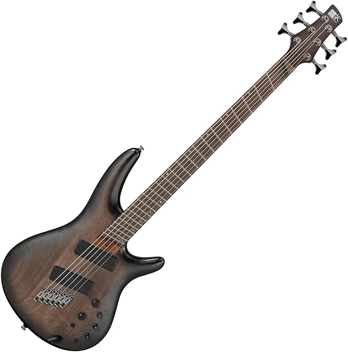Ibanez SRC6MS-BLL Bass Workshop 6-string Multi-Scale Black Stained Burst Low Gloss Bass Guitar
