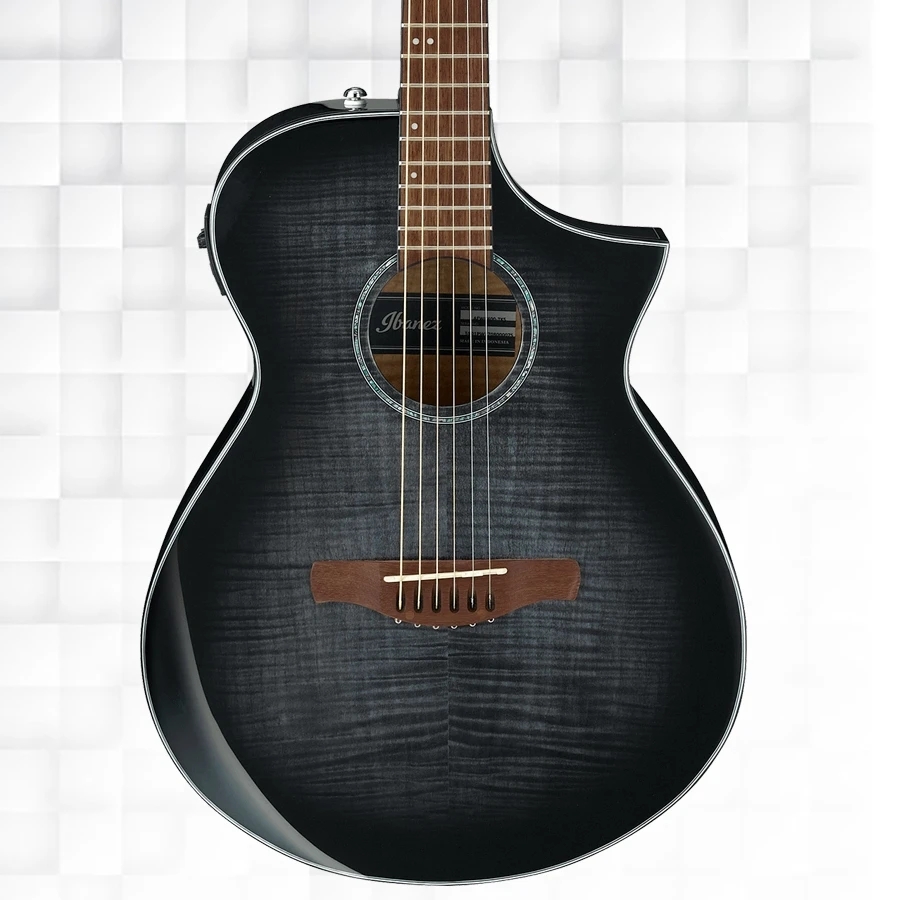 Ibanez AEWC400-TKS Transparent Black Sunburst High Gloss Acoustic-Electric Guitar