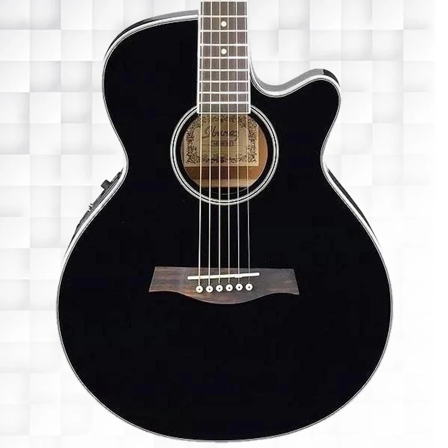 Ibanez AEG8E-BK Black Electro-Acoustic Guitar