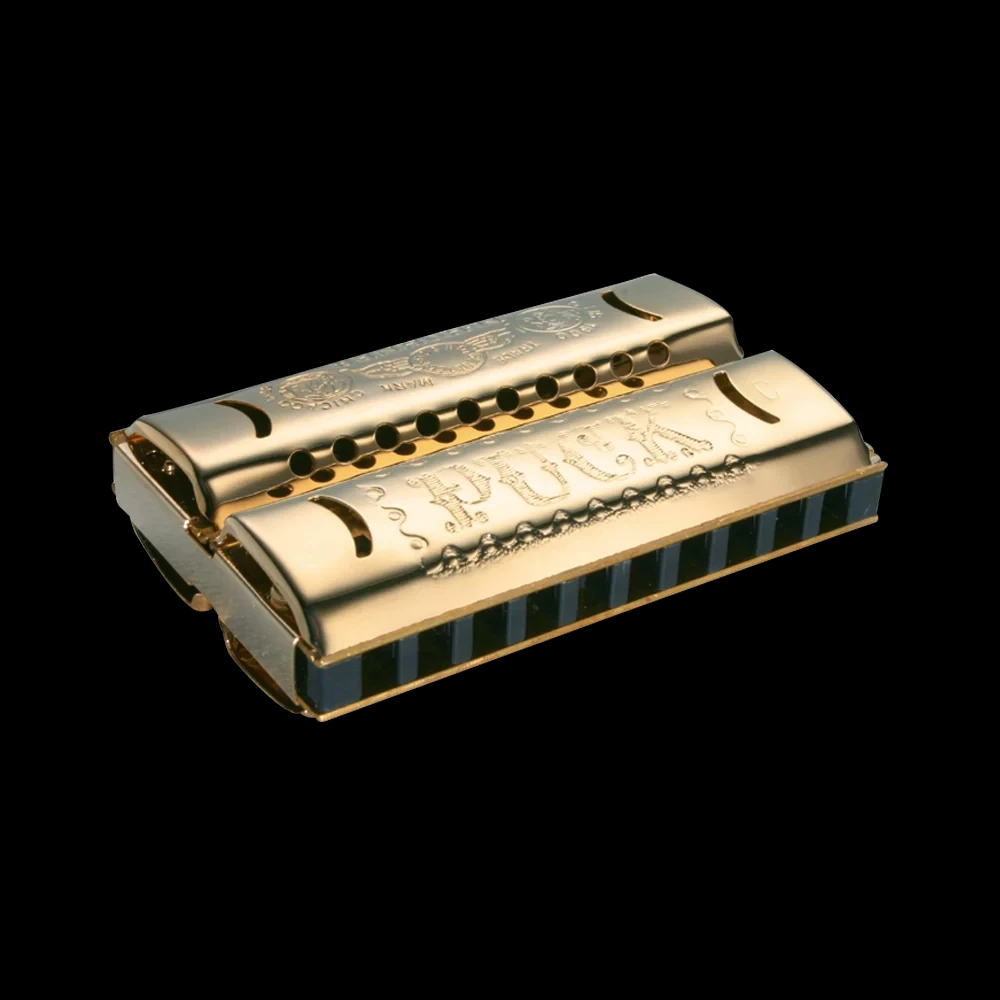 Hohner M55333 Double Puck Key C&G Harmonica